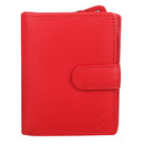 STARHIDE Women Genuine Leather Clutch Wallet with Id Window and Side Zipped Coin Pouch 5530