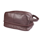 RAS WALLETS Mens Ladies Large Genuine Leather Travel Overnight Wash Gym Toiletry Cosmetic Shaving Bag with Carry Handle 3530