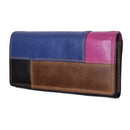 Personalised Women RFID Leather Purse | Ladies Customised Wallet | Soft Genuine Leather Flap Over Purse Multi Credit Card Slots