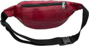 RAS Mens Womens Leather Bum Bag Travel Money Pouch Waist Hip Bag Pouch Passport Holder Adjustable Belt 1013
