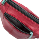 RAS Mens Womens Leather Bum Bag Travel Money Pouch Waist Hip Bag Pouch Passport Holder Adjustable Belt 1013