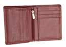 Morucha Mens RFID Blocking Compact Genuine Leather Bifold Wallet M45 Antique Red