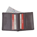 STARHIDE Men’s Soft Two Fold Real Leather Small Wallet with A Banknote Compartment 205