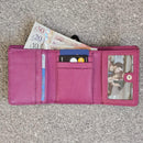 Personalised Ladies Wallet, Women RFID Blocking Small Purse, Lightweight Soft Genuine Leather Card & Coin Holder Purse, Best Gift for Her