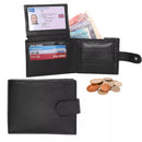 Personalised Designer Men,s Leather Wallet RFID SAFE Contactless Card Blocking ID Protection