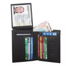 Men's Personalised Wallet Leather RFID Billfold Card Case ID Cardholder Purse