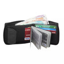 Personalised Men Black Zipped Leather Wallet Cards Notes RFID Fraud Protection