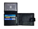 Personalised Man Wallet 100% Leather RFID SAFE Contactless Card Blocking ID Protection BB40