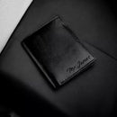 Personalised Men's Small Genuine Leather RFID Blocking Multi Carholder Wallet