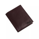 Personalised Brown Leather Wallet RFID Contactless Card Blocking ID Protection