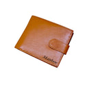 Personalised Man's Wallet Leather RFID Contactless Card Blocking ID Protection
