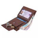 Personalised Men Small Genuine Leather RFID Blocking Car and Coin Holder Wallet