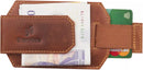 Personalised Mens RFID Leather Minimalist Carholder Strong Magnet Money Clip 725