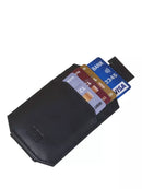 Personalised Mens RFID Leather Minimalist Carholder Strong Magnet Money Clip 725