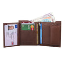 Personalised Men Small Genuine Leather RFID Blocking Car and Coin Holder Wallet