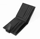 Personalised Men's Leather RFID Blocking Wallet Slim Bifold Style Zip Coin Pocket Purse BB37