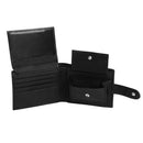 Personalised Designer Men,s Leather Wallet RFID SAFE Contactless Card Blocking ID Protection