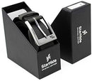 STARHIDE Mens 1.25" Full Grain Genuine Leather Casual Belts With Detachable Single Pin Buckle SB07