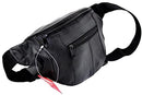 RAS Mens Womens Leather Bum Bag Travel Money Pouch Waist Hip Bag Pouch Passport Holder Adjustable Belt 1013