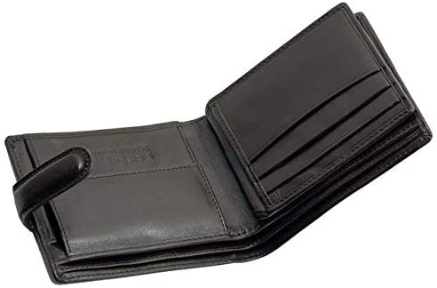 STARHIDE Gents RFID Blocking Smooth Genuine VT Leather Wallet with Coin Pocket and Id Window 1212