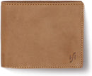 STARHIDE Mens Genuine Distressed Hunter Leather RFID Blocking Wallet 1140 Brown