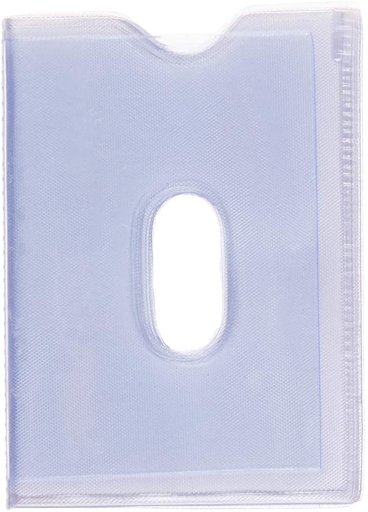 STARHIDE Replacement Plastic 20 Credit Card Portrait Insert Album Sleeves with Thumb Hole