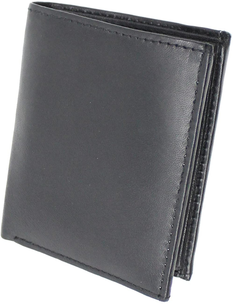 Men's Soft Smooth Genuine Leather RFID Blocking Wallet Credit Card Holder Purse UK 87