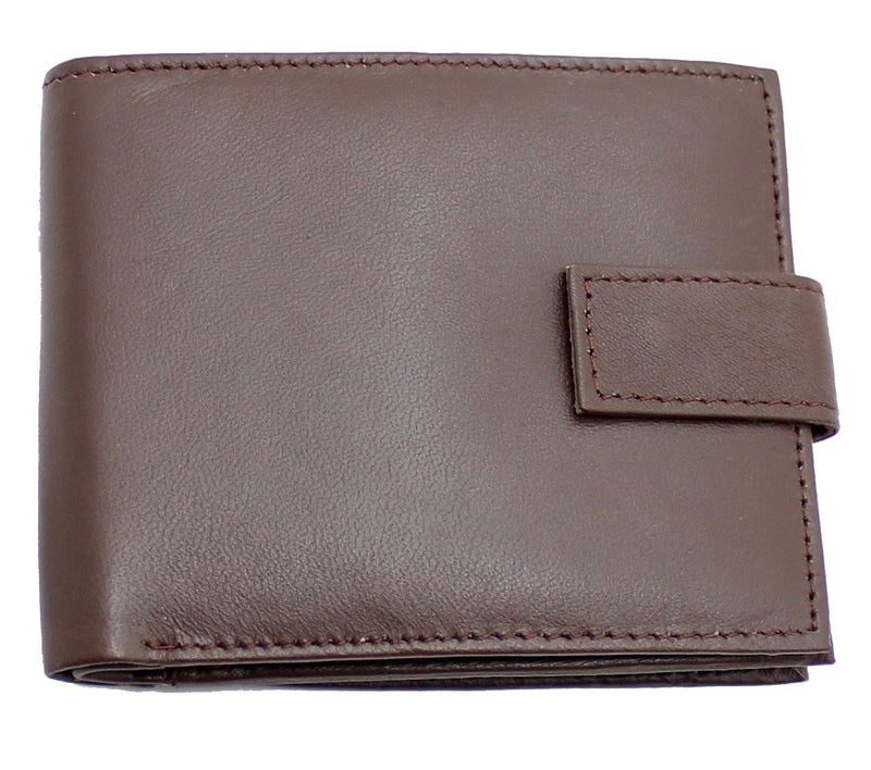 RAS Mens Genuine Leather RFID Blocking Wallet With Zipper Coin Pouch 44