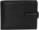 STARHIDE Mens RFID Blocking Genuine Leather Twin ID Card and Coin Pocket Wallet 1213