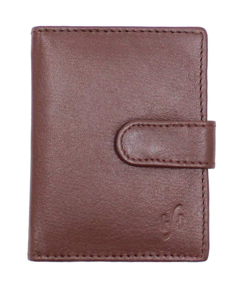 STARHIDE Soft Genuine Leather Compact Credit Debit Card Holder Case with Removable Plastic Sleeves 210