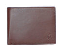 STARHIDE Mens RFID Blocking Soft Nappa Leather Zip Coin Pocket Trifold Wallet 115