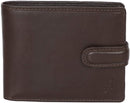 STARHIDE Mens RFID Blocking Genuine Leather Twin ID Card and Coin Pocket Wallet 1213