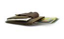 STARHIDE Mens RFID Blocking Real Distressed Hunter Leather Minimalist Card Holder Wallet With Magnetic Money Clip 725 Brown