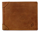 STARHIDE Mens RFID Blocking Genuine Distressed Hunter Leather Trifold Wallet 1145