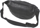 RAS Leather Travel Money Pouch Waist Bum Bag Adjustable Belt 1003 Black