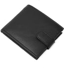 Gents Black RFID Wallet Genuine Leather Slim Bifold Style Zip Coin Pocket Cardholder Wallets Purse 345
