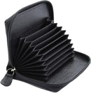 STARHIDE Womens Small Leather Fan Concertina Palm Credit Card Holder 1234
