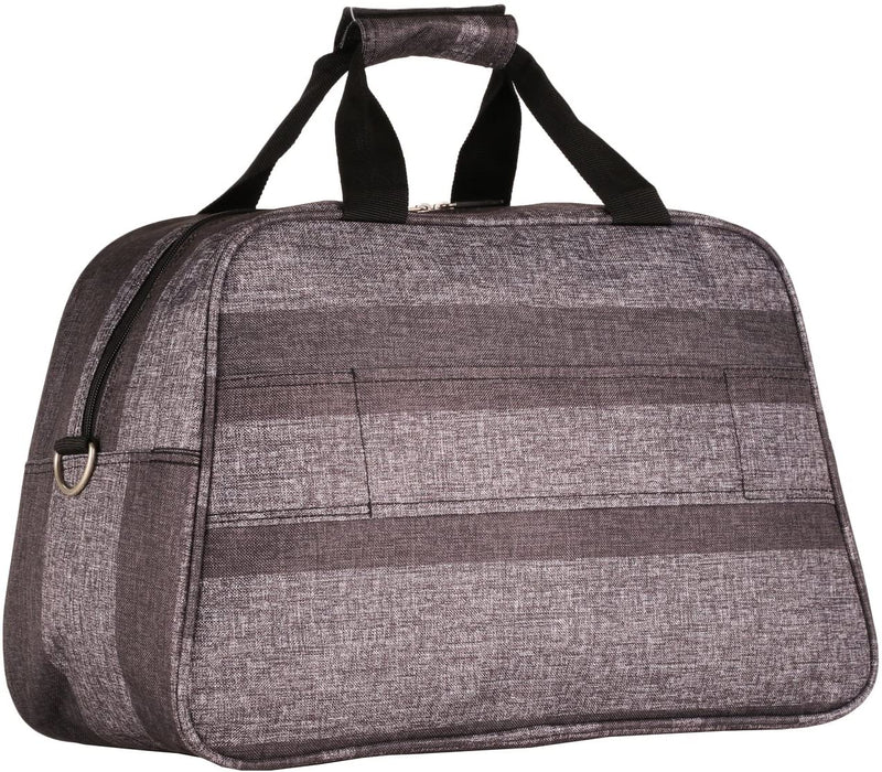 Highbury Ladies Flight Bag, Carry On Cabin Bag (Grey Stripe)