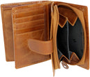 STARHIDE Ladies RFID Blocking Genuine Leather Clutch Wallet with Side Zipped Coin Pouch Gift Boxed Wallet for Women 5525