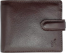 STARHIDE Mens RFID Blocking VT Leather Wallet Credit Card and Coin Holder 825