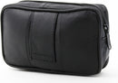 RAS Genuine Leather Travel Waist Belt Hanging Bag for Coins Passport Mobile Phone Camera 1014 Black