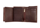 RAS WALLETS Mens RFID Blocking Soft Leather Trifold Purse Credit Card Holder Id Window and Coin Pouch 503