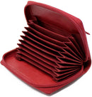 STARHIDE Womens Small Leather Fan Concertina Palm Credit Card Holder 1234