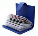 RAS Mens Womens Small Leather 24 Credit Cardholder with Popper Button Fastening 602