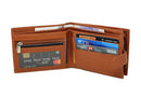 RAS Mans Wallet RFID Blocking Soft Genuine Leather Bifold Wallet with A Full Zipped Arround Coin Pouch Pocket 42