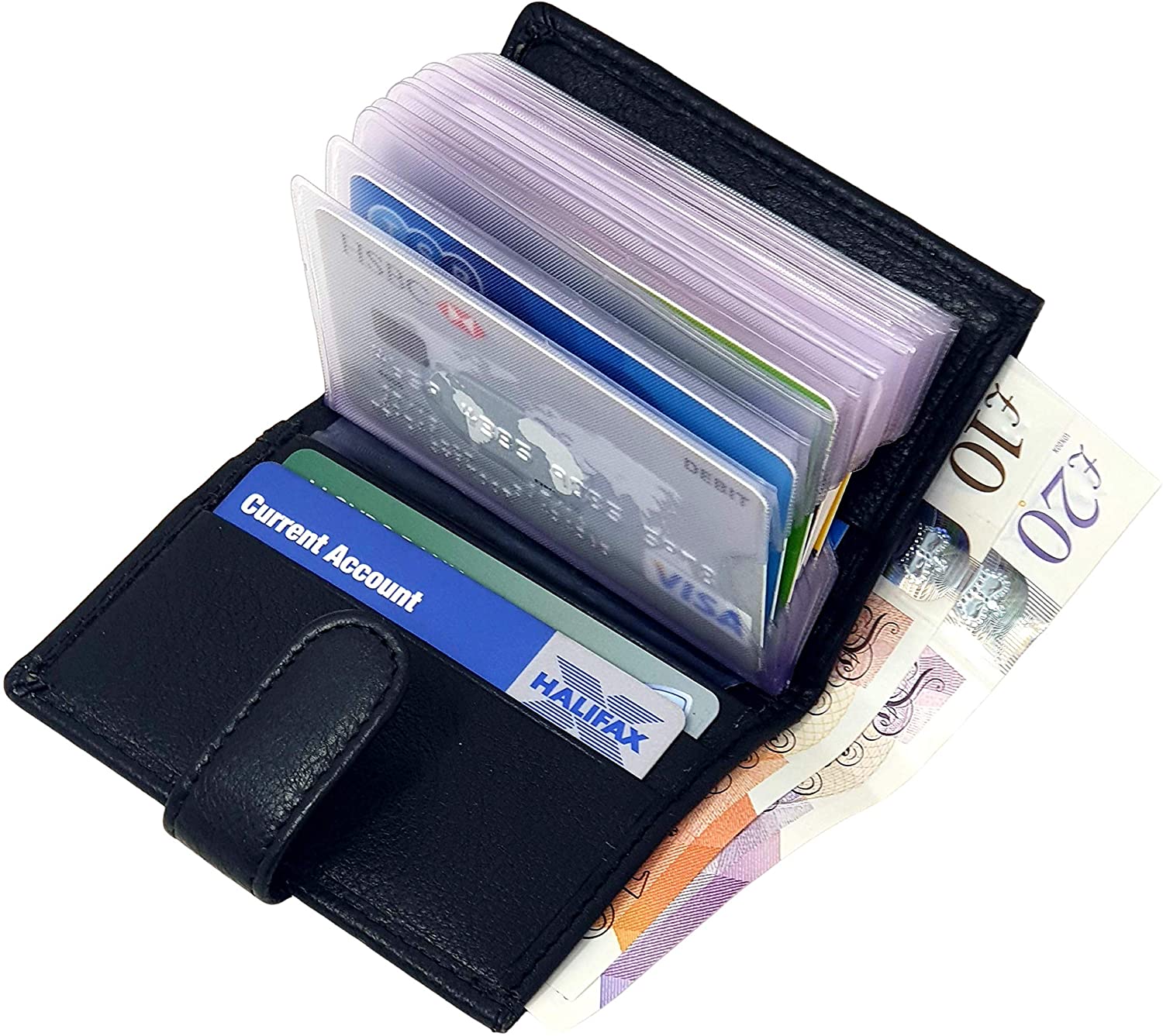 Removable Plastic Card Wallet With Plastic Sleeves STARHIDE Small Wallet Leather Credit Cardholder 20 Removable Removable Plastic Card Wallet With Plastic Sleeves STARHIDE Small Wallet Leather Credit Cardholder 20 Removable