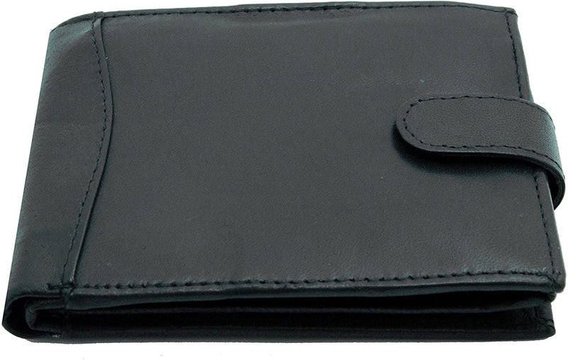 RAS WALLETS Men's RFID Passcase Trifold Rela Leather Wallet Multi Card Slots with Zip Coin Pocket Pouch 304