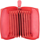 STARHIDE Womens Small Leather Fan Concertina Palm Credit Card Holder 1234