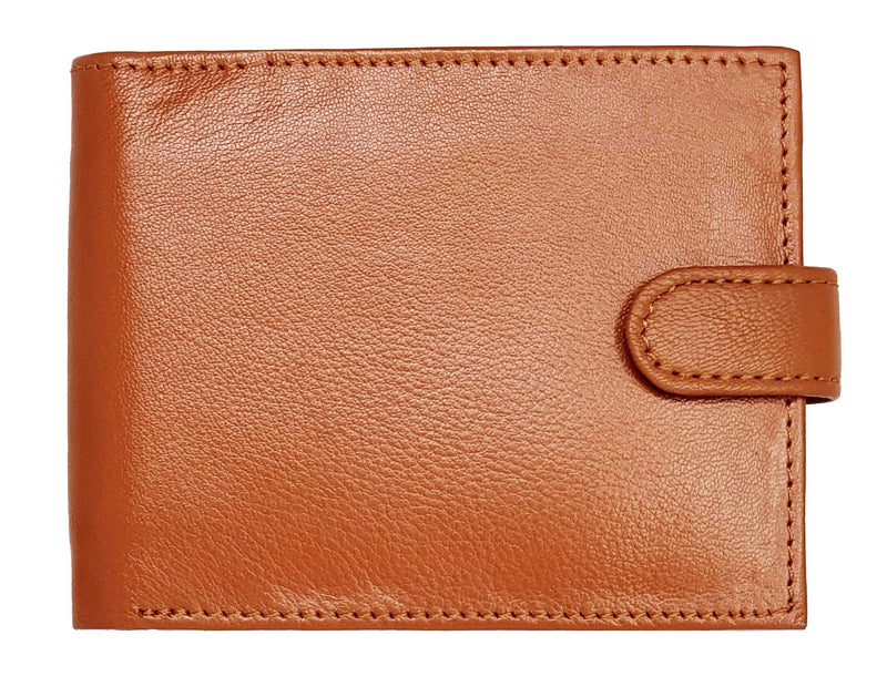 RAS Mans Wallet RFID Blocking Soft Genuine Leather Bifold Wallet with A Full Zipped Arround Coin Pouch Pocket 42