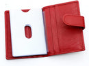 RAS Mens Womens Small Leather 24 Credit Cardholder with Popper Button Fastening 602